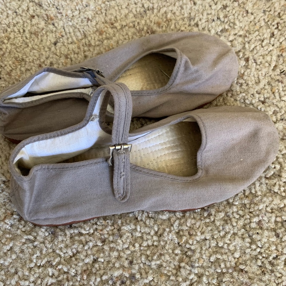 grey sandals
